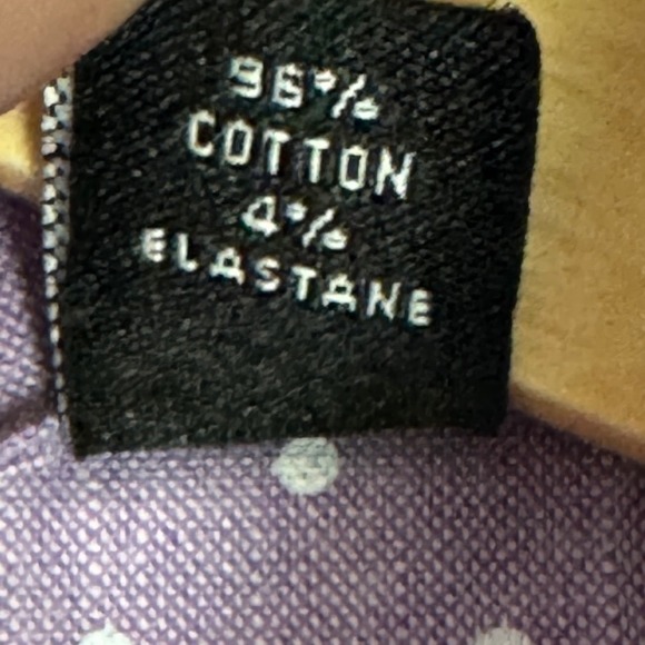 Lauren Ralph Lauren Mens Shirt Size Large Purple Polka Dot Button Down Casual - Picture 9 of 11